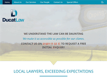 Tablet Screenshot of ducatlaw.com